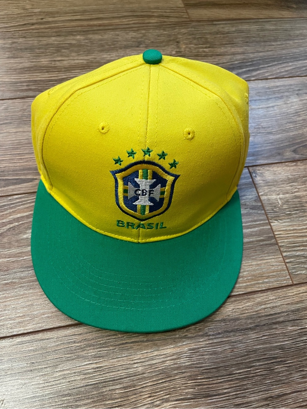 Brazil Yellow & Green Snapback Hat